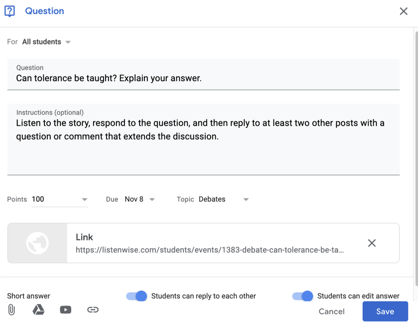 Facilitating Online Discussions in Google Classroom