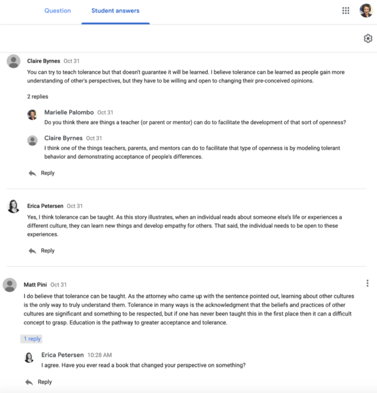 Facilitating Online Discussions in Google Classroom